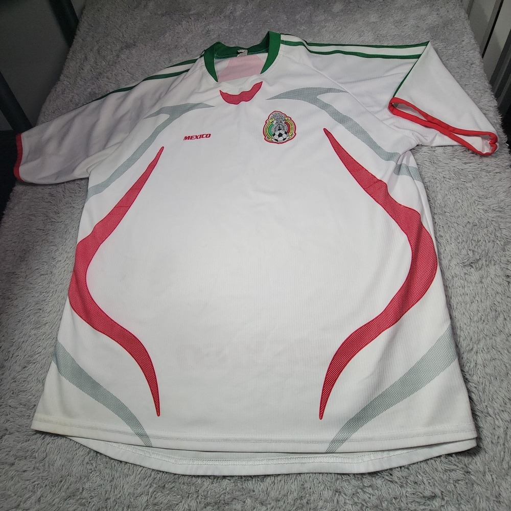 CAFU Sport Mexico National Football  Jersey Mexico Soccer Size Large